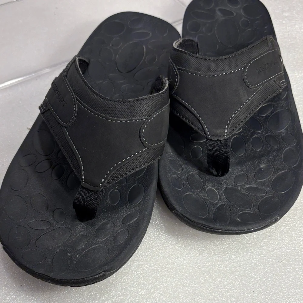Black at Rockport‎ unisex men’s 8 women’s 9.5-10 Sandals Stitch Detailing box 21